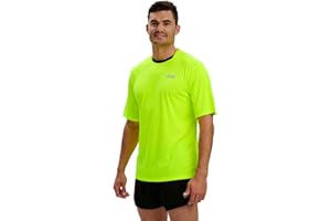 Time To Run Men's Quick Dry Short Sleeve Technical Breathable Training Spirit Running/Gym/Workout T Shirt Top
