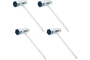 ZWQLZG 4 Stück Zündkerzenschlüssel Set, Kombischlüssel 13x19mm Kohlenstoffstahl Schraubenschlüssel, T-Kettensägenschlüssel Schlitzschraubendreher Kombischlüssel für Automobile, Mechanische Reparaturen