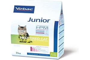 Virbac Vet Hpm Cat Junior Neutered Nourriture 3 kg pour chat