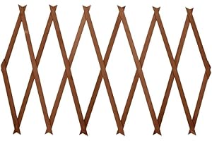 MY GARDEN OUTDOOR LIVING My Garden Wooden Garden Trellis Extendable Wooden Lattice Fence Panel Support Garden Wall Trellis For Climbing Plants Decoration & Plants Partitioning Expands Up to 6Ft (180cm x 120cm)