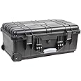 DURATOOL D03137 Black Water Resistant Case with Wheels and Foam Insert - 355mm x 560mm x 230mm