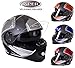 Produktbild Integralhelm Motorrad Touring Viper V11 Full Face Helm Sport, Pinlock, ACU, ECE Genehmigt Integralhelme S Schwarz