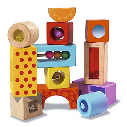 Eichhorn 100002240 – Color Holz-Soundbausteine, 12-teilig, Holz bunt bedruckt – Klangbausteine - 3