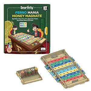 Smartivity Ferro Mania Money Magnate STEM Educational DIY Fun Toys, Educational & Construction based Activity Game for Kids 8 to 14, Gifts for Boys & Girls, Made in India