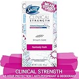 desodorante secret gel coconut Secret Clinical Strength Mean Stinks Advanced Solid Antiperspirant & Deodorant, Fearlessly Fresh 1.60 oz