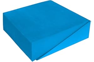 Trademark Innovations Cuña elástica Inclinada de Espuma de 12 Pulgadas, Juego de 2 (Azul)