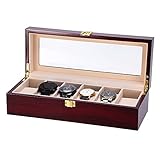 Armbanduhr Schmuck Display Aufbewahrungsbox Collection Schutzhülle Organizer-Halter, Holz