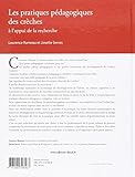 Image de Les pratiques pédagogiques des crèches à l'appui de la recherche