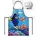 Produktbild 2 tlg. - Finding Dory / Nemo - Küchen / Koch Set - mit Kochschürze + Koch-Mütze - findet Dory - Bastel-Schürze