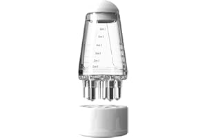 WANAONE Hair Oil Applicator Bottle, Head Scalp Massage Brush Ball Roor Comb for Hair Growth, Oil Applicator Brush for Hair Treatment for Hairtreatment Essential Oil(White)