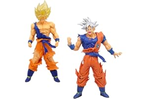 LGQHCE Goku Figure, 2 Pezzi Son Goku Super Saiyan Vegeta Figure Statua Suite, Goku Vegeta Modello Giocattolo Per Bambini, Personaggio Da Collectibles Della Scrivania Ornamenti Regalo Per Bambini