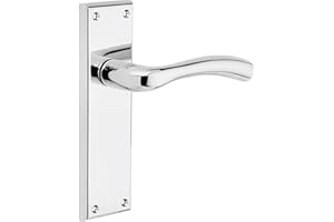 Designer Levers - Minerva Lever Latch Door Handle Polished Chrome