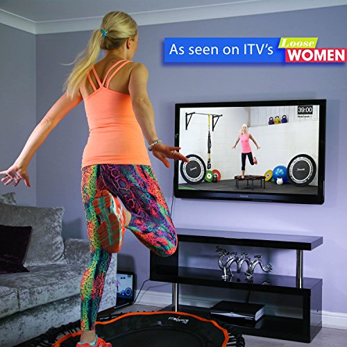 FIT BOUNCE PRO – Best Seller – faltbares, qualitativ hochwertiges Gummiseil-Mini-Trampolin inkl. Tragetasche und Sprungzähler - 2