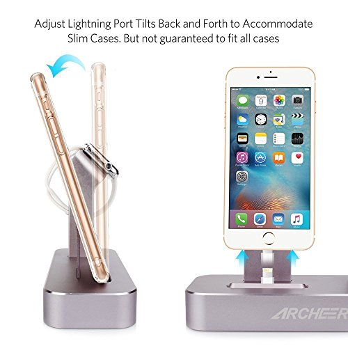 Soporte de Carga Aluminio Stand 2 en 1 Base y Dock de Carga Cable Lighting Incluido para Apple iPhone 7 6s 6s plus 6 6 plus 5s 5 SE y Apple Watch Sport Edition Plata reviews Soporte de Carga Aluminio Stand 2 en 1 Base y Dock de Carga Cable Lighting Incluido para Apple iPhone 7 6s 6s plus 6 6 plus 5s 5 SE y Apple Watch Sport Edition Plata