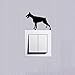 Produktbild Dobermann Hund kreative Cartoon Schalter Sticker Fashion Vinyl Wall Dceal2SS 0656