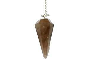 P&R:UK Smoky Quartz Crystal Pendulum for Divination and Spiritual Insight - Crystals & Gemstone Healing Stone Dowsing Tool with Balanced Design