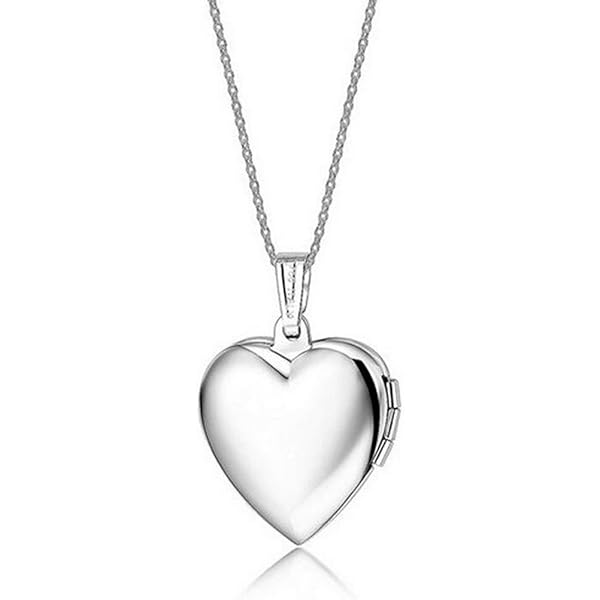 Medaglione A Cuore Apribile “Sweetheart” - Acciaio Titanio, Catena 50cm, Contiene Foto - Foto 6