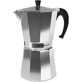 Orbegozo KF 1200, Italian Aluminium Coffee Maker, 12 Cups, Ergonomic Handle, Suitable for Gas, Electric and Ceramic Cookers,
