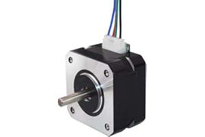 STEPPERONLINE Nema 17 - Motore passo-passo 18 Ncm, 1,8 gradi, 0,7 A, 4 cavi, 25 mm, lunghezza per stampante 3D per CNC fai da te