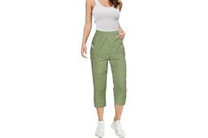 femiss Womens Capri Trouser Ladies Elasticated Pull On Cropped 3/4 Trouser Soft Summer Three Quarter Shorts Plus Size Pants