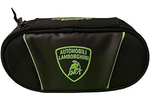 Franco Cosimo Panini BORSA PORTATO OVALE LAMBORGHINI AUTOMOBILI NERO VERDE TORO SCUOLA