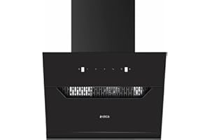 Elica 60 cm 1350 m3/hr Filterless Autoclean Angular Kitchen Chimney with 15 Years Warranty (EFL 207 HAC LTW VMS 60, Touch + M