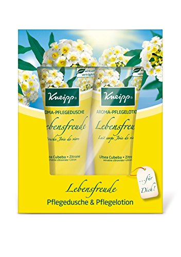 Kneipp Geschenkpackung Lebensfreude Pflegedusche & Pflegelotion, 2 x 200 ml