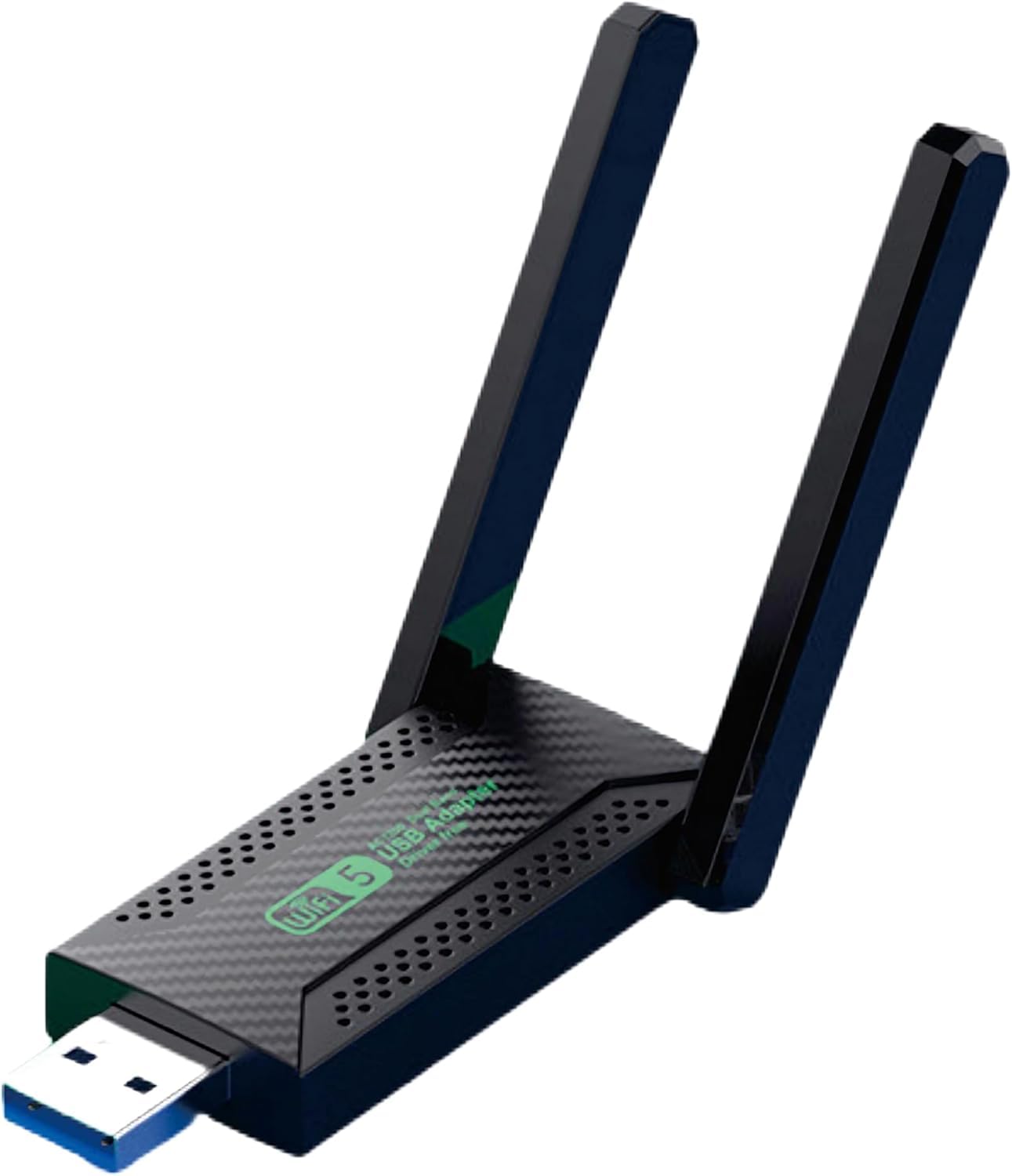 Tobo USB WiFi Adapter,1300Mbps WiFi USB 3.0 Dual Band 5G/2.4G Wireless Network Adapter for Desktop Laptop PC, Dual 2dBi Antennas, Supports Windows 10/8.1/8/7/Vista. TD-1386WA