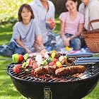 SONGMICS Holzkohlegrill mit Deckel, emaillierter Kugelgrill klein Ø 34,5 cm für Garten, Party, Camping – Bild 5