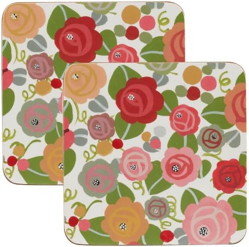 Julie Dodsworth Floral Romance Coasters, Set of 4