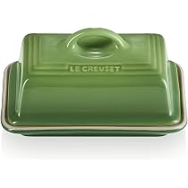 Le Creuset Kürbis-Butterdose Aus Steingut, 21,1 Cm, Olivgrün – Backfest & Spülmaschinenfest