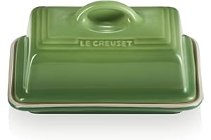 Le Creuset Stoneware Butter Dish, 900 g, 17 x 12.5 x 9 cm, Bamboo, 70837174080000