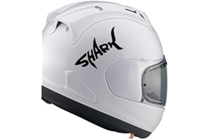 NewTeam Sticker Shark - Requin inscription idéale pour voitures - Moto - Scooter - Camion - PC Portable - Comics Decal - en vinyle de haute qualité - Kit 2 pièces (noir)