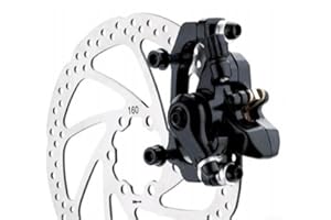 AIDNTBEO Ebike , rotore meccanico a pinza freno a disco, 160 mm, clip in lega anteriore e posteriore, per mountain bike e bici da strada (freno posteriore)