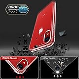 CANSHN iPhone XR Hülle, Hochwertig Transparent Weiche Durchsichtig Dünn Handyhülle mit TPU Stoßfest Fallschutz Bumper Case Cover für Apple iPhone XR 6.1'' - Klar - 2