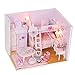 Produktbild DIY Handarbeit Holzhaus,Wawer Prinzessin Zimmer Miniatur Haus Möbel LED Haus Dekorieren Kreative Weihnachts Geschenke Kreative Puppen haus Spielzeug