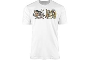 SMARTYPANTS Where The Wild Things are T-Shirt - Story Picture Inspired World Book Day Films Childrens Kids Illustrated Novel Reading Top Tee Clothing Present Gift (White Prime