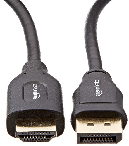 AmazonBasics Verbindungskabel, DisplayPort auf HDMI, 1,8 m - 2