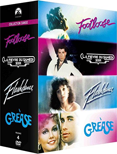 couverture de : Coffret danse : footloose + flashdance + grease
