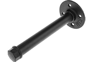 PrimeMatik - Portarrollos WC de 200 mm para Papel higiénico de Acero. Tubo Industrial y Vintage