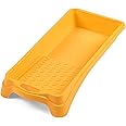 HARDY WORKING TOOLS 1 x Paint Tray, Paint Tray Width 12 cm, Length 25 cm, Paint Tray for Wall Paint, Painting Accessories, Plastic, Yellow, A0146-220125