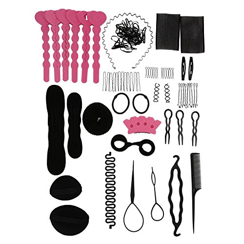 Leegoal(TM) Fashion Hair Design Styling Tools Accessories Maker Pads Hairpins Clip Donut Tool Hairdress Kit Set for DIY