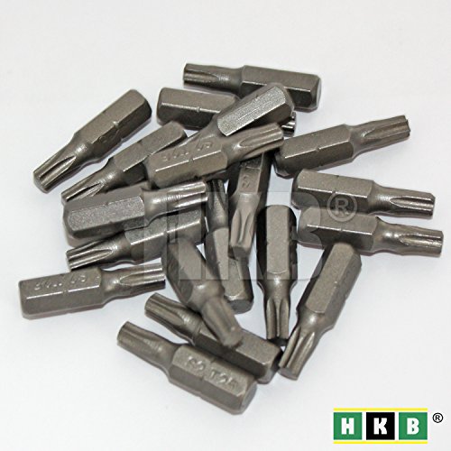 HKB® 20 Stück Torx Bits, T 25, 1/4" x 25mm, Hochleistungsstahl