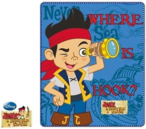 Jake The Pirate Fleece Blanket in Blue
