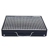 DISEÑO plegable ❥: patas plegables y tapa bloqueable para transporte y almacenamiento portátil. También hacerlo más fácilmente transporción o almacenamiento. Es perfecto para cenar y acampar.