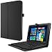 Produktbild TrekStor SurfTab twin 11.6 Hülle Case -Infiland Slim Fit Folio PU-lederne dünne Kunstleder Schutzhülle Cover Tasche für TrekStor SurfTab twin 11.6 Volks-Tablet, 29,5 cm (11.6 Zoll 2in1 Tablet-PC) (mit Auto Schlaf / Wach Funktion,Tablet und Tastatur sind nicht entgehaltet) (Schwarz)