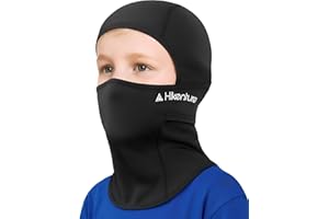 HIKENTURE Zimowa Kominiarka Dziecięca, Ciepła i Wiatroszczelna Balaclava, Maska Narciarska Pod Kask dla Chłopców i Dziewczynek, Do Jazdy Na Rowerze