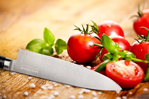 SPEVORIX Kochmesser Gemüsemesser Chefmesser Küchenmesser Allzweckmesser mit Rostfreier Spezialstahl in Premium-Design - 2
