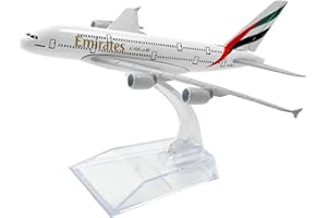 Nhemeylp Model Plane, A380 Airplane Model 1:400 Diecast Airway Planes, Metal Alloy Aircraft with Stand for Collection and Display Aviation Enthusiast Gifts