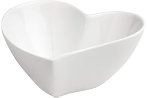 IVYLINE Sandra Rich 1590-14 Heart Herzschale, Porzellan, H 6cm, 14x14cm, weiß (1 Stück)